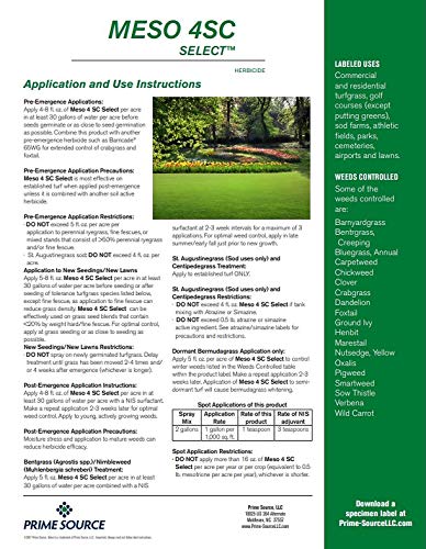 meso 4sc herbicide Primesource Meso 4 SC Select – Peach Country Tractor