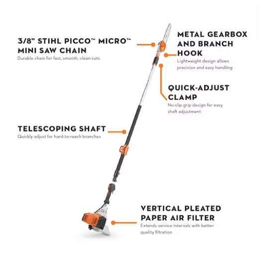 Stihl HT 135 Pole Saw Peach Country Tractor