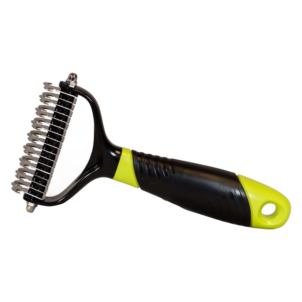 Dog brush discount with cutter
