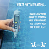 Dive Rite In Hot Tub Salt and Spa Salt for All Salt Water Sanitizing Systems and Chlorine Generators Including Hotspring, Jacuzzi, Caldera, and Chloromatic - 8 Pounds