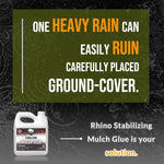 Rhino Stabilizing Mulch Glue - Mulch Glue Binder, Rock Glue for Landscape Maintenance and Landscape Adhesive