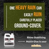 Rhino Stabilizing Mulch Glue - Mulch Glue Binder, Rock Glue for Landscape Maintenance and Landscape Adhesive