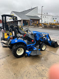 Used New Holland Workmaster 25s, Sub Compact Tractor with Loader and 60" Belly mower