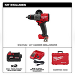 Milwaukee M18 FUEL™ 1/2" Hammer Drill/Driver Kit, Part# 2904-22