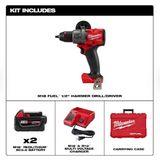 Milwaukee M18 FUEL™ 1/2" Hammer Drill/Driver Kit, Part# 2904-22