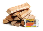 Seasoned Firewood by Home and Country USA. Hardwood, Kiln Dried firewood for Outdoor fire pits, Wood Burning stoves, and Campfires.