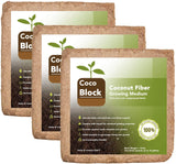 Home and Country USA Coconut Fiber Compressed Coco Coir Brick. Great to use as a Compost Starter for Your Home Garden.