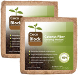 Home and Country USA Coconut Fiber Compressed Coco Coir Brick. Great to use as a Compost Starter for Your Home Garden.