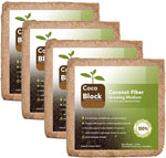 Home and Country USA Coconut Fiber Compressed Coco Coir Brick. Great to use as a Compost Starter for Your Home Garden.