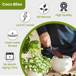 Home and Country USA Coconut Fiber Compressed Coco Coir Brick. Great to use as a Compost Starter for Your Home Garden.