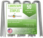 Peach Country Galvanized Stakes Landscape Staples: 6 Inch Sod & Fence Stake