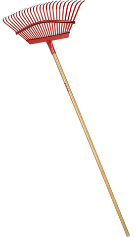 CORONA- RK 62001 LEAF/LAWN RAKE, 25-STEEL TINE, 54IN WOOD HANDLE
