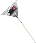 RAZOR-BACK- 2911200 LAWN/LEAF RAKE, 24-STEEL TINE, 54IN HARDWOOD HANDLE