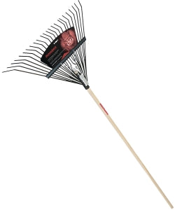 RAZOR-BACK- 2911200 LAWN/LEAF RAKE, 24-STEEL TINE, 54IN HARDWOOD HANDLE