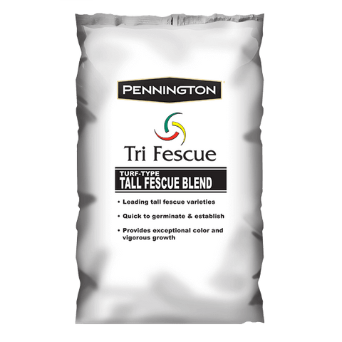 Pennington Tri-Fescue 50 LB Bag of Seed. Will Grow in Both Full Sun and Partial Shade Areas. Each Bag Covers 10,000 Square Feet When Overseeding Your Lawn + Home and Country USA Tri Fescue Tech Sheet