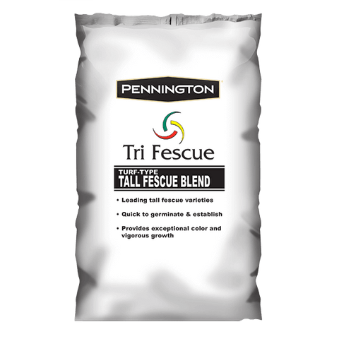Pennington Tri-Fescue 50 LB Bag of Seed. Will Grow in Both Full Sun and Partial Shade Areas. Each Bag Covers 10,000 Square Feet When Overseeding Your Lawn + Home and Country USA Tri Fescue Tech Sheet