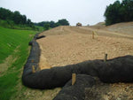 Peach Country Silt Sock, Erosion Management, Drainage Protection.(18" Width)